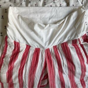 Maternity gauze wide leg pants